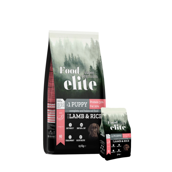 Food Elite Premium Plus  Kuzu Etli Yavru Köpek Maması 15 kg 