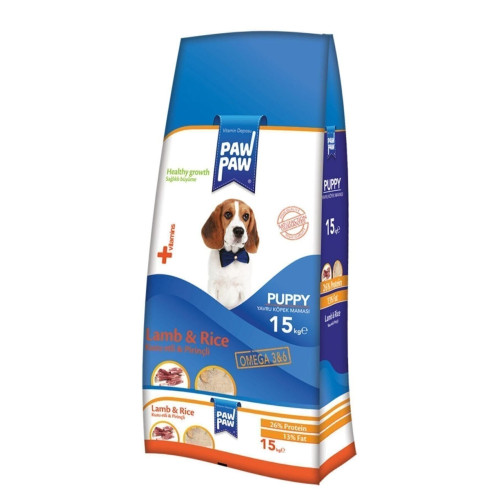 Paw Paw Kuzu Etli Yavru Köpek Maması 15 kg